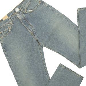 NEW Levi's 501 Vintage Wash Jeans! 42 x 30  Faded with Light Rust Discoloration